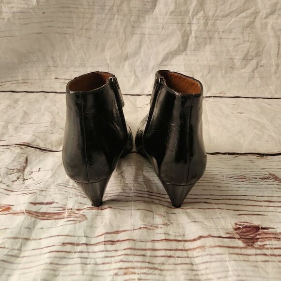 Aquatalia Anya Naplak Patent Leather Booties Size 8.5 - Picture 4 of 6
